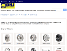 Tablet Screenshot of harmonicdampers.com